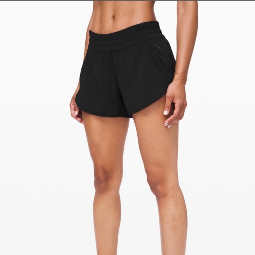 Lululemon tracker short v 4 Black running shorts